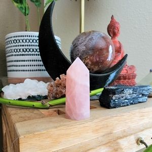 Strawberry Calcite Tower